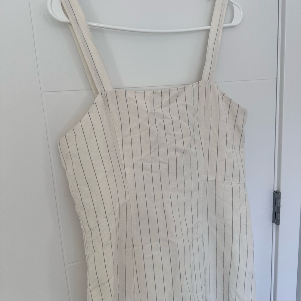 Club Monaco Linen Mini Stripe Dress - Picture 7 of 15